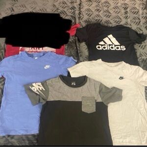 Nike Kids Blue and Black T-Shirt